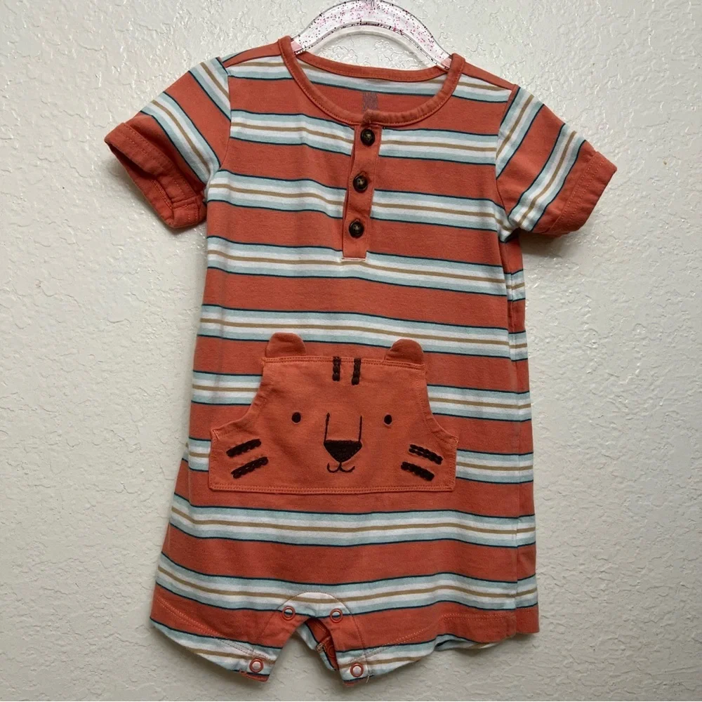 Carter's Just‎ One You® Baby Boys' Tiger Striped Romper - Orange